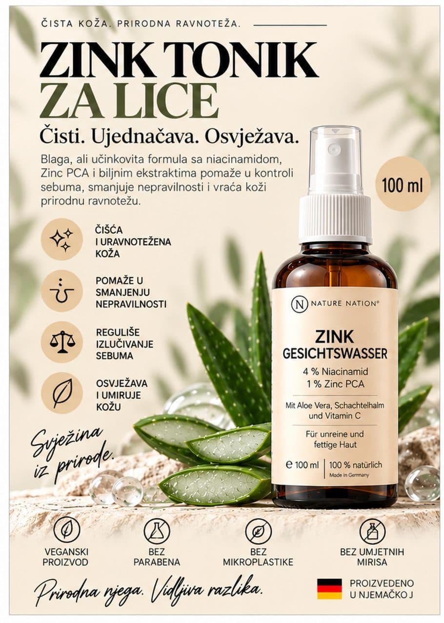 Katalog Nature Nation: Cink tonik za lice, 100 ml, stranica 12
